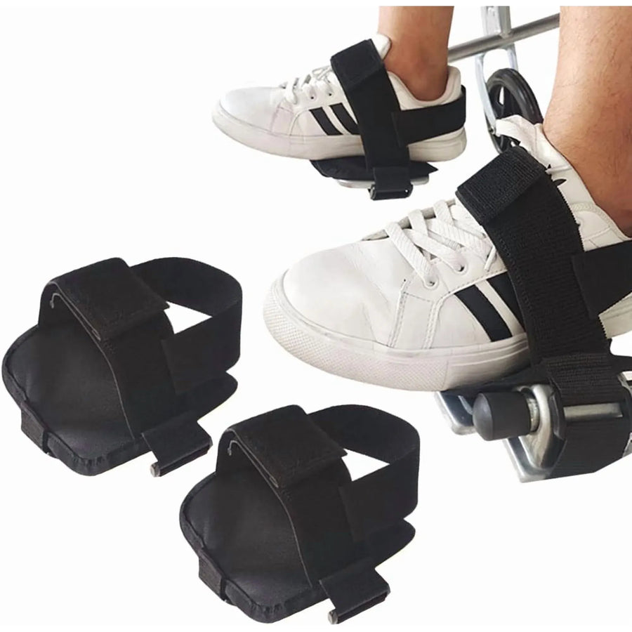 Wheelchair Restraint Shoes, Adjustable Footrest Safety Straps to Help Keep Feet Positioned on Wheelchair Pedals