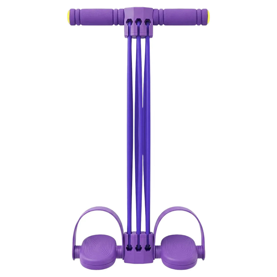 Pedal Resistance Bands with Handles, Home Abdominal and Waist Toning Fitness Equipment, Crunches Elastic Pull Rope, and Core Training