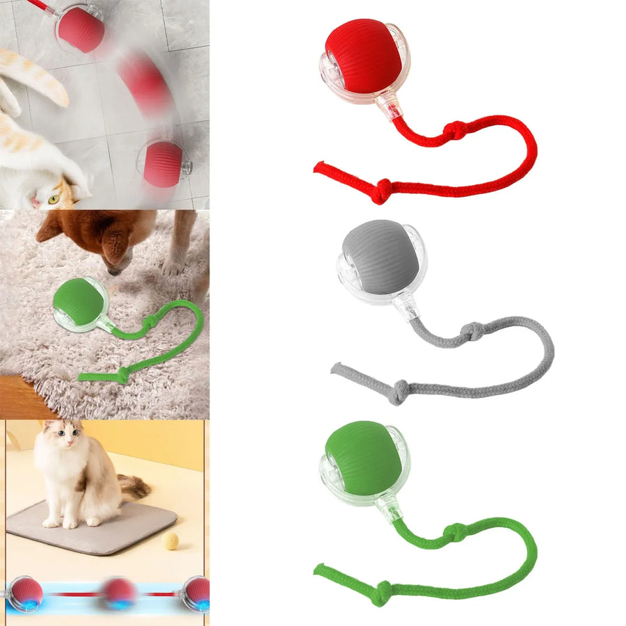 3 Pack Interactive Cat Ball Toy, Electric Cat Toy with USB Rechargeable, Three Working Modes, 360 Rolling Smart Ball for Cats and Dogs