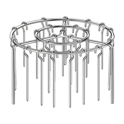 Stainless Steel Vertical Air Fryer Rack, Barbecue Grill Stand with Skewers for Oven Cooking, Kabob, Meat and Vegetable Roasting
