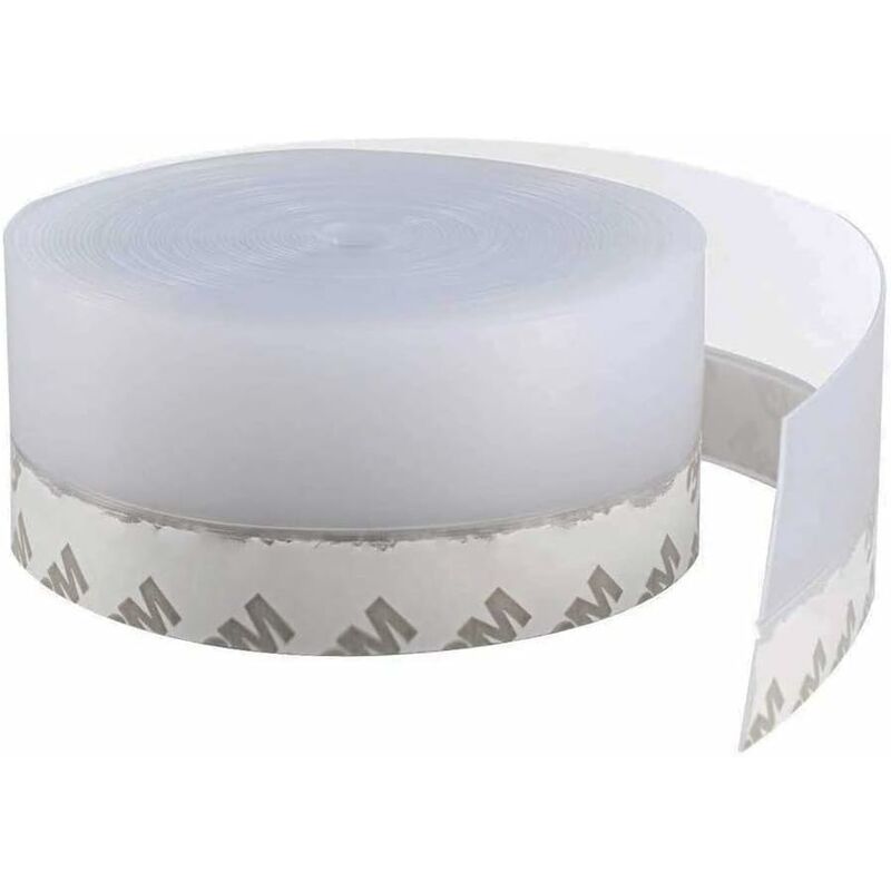 10 m Transparent Silicone Door Bottom Sealing Strip, Self Adhesive Waterproof Windproof Dustproof Gap Seal, Width 35 mm