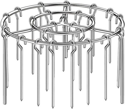 Stainless Steel Air Fryer Skewer Rack, Vertical BBQ Kebab Holder with 360 Degree Air Circulation, 16 x 10 cm for Oven Cooking