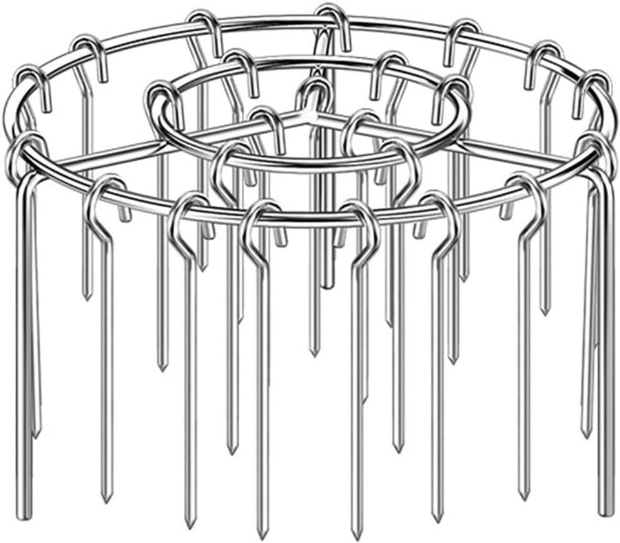 Stainless Steel Air Fryer Skewer Rack, Vertical BBQ Kebab Holder with 360 Degree Air Circulation, 16 x 10 cm for Oven Cooking