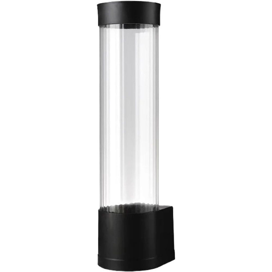 Cup Dispenser, Water Cooler Pull Type Cup Holder Fits 5oz - 7oz Cone or Flat Bottom Cups,14" Tube Length Black