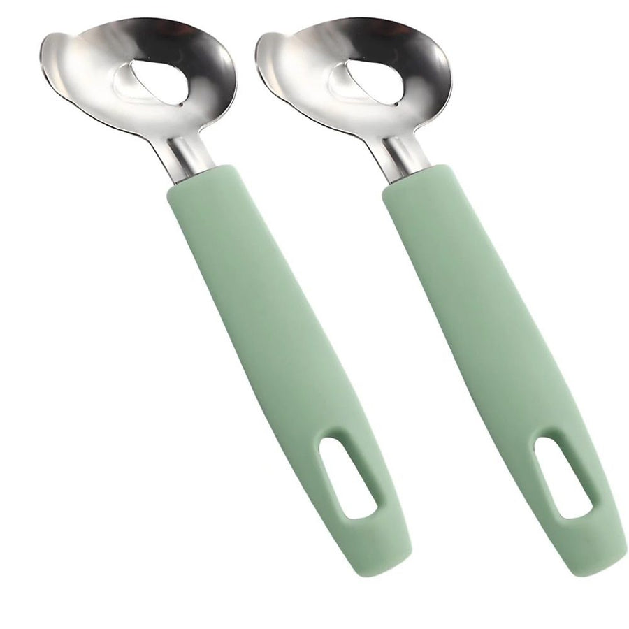 4 Pack Cactus Peeler Spoon, Stainless Steel, Multi-Function Peeling Knife, Cutting Noodle Knife, Kitchen Tool (green)