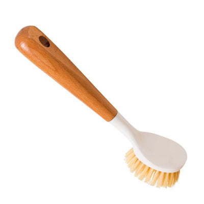 2 pack Wooden Dish Brush, Dish Brushes with Handle, Wooden Handle Soft Scrubber Kitchen Brush for Dishes and Vegetables