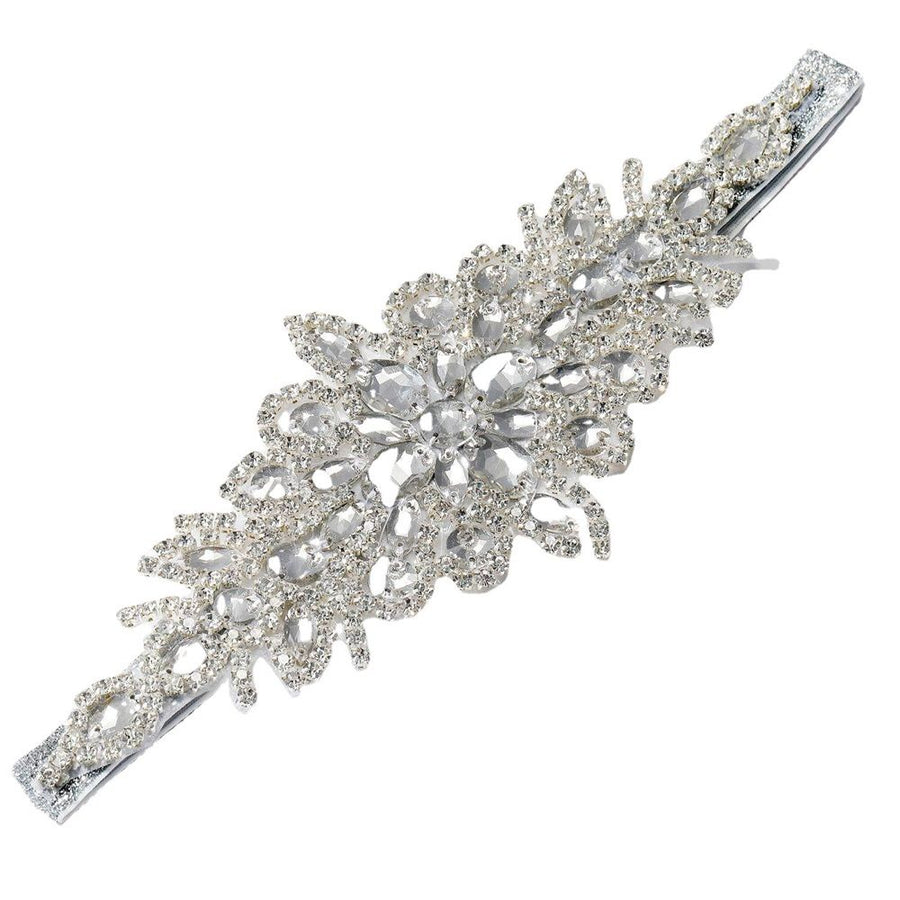 Rhinestone Flapper Headband-Elastic Headpiece, Great Hair Accessories for Women, Handmade crystal bead elastic headband
