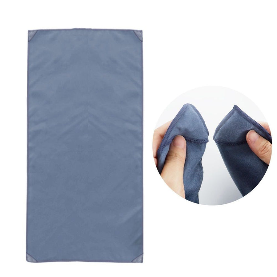 Magnetic Beach Towel Oversized Quick-Dry Microfiber Towel with Magnetic Closure, Super Absorbent & Sand-Resistant for Beach, Pool, Travel, Gym & Camping 75"x30" (navy blue)