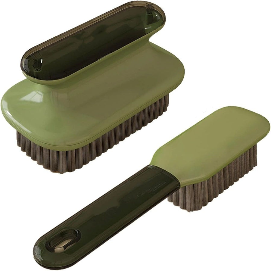 4 Pack Laundry Stain Brush Household Scrub Brush Laundry Brush for Stain Removal,Soft Bristle Brush Stain Brush for Clothes Scrubbing Bathroom Cleaning Brush,Easy to Hold (Green)