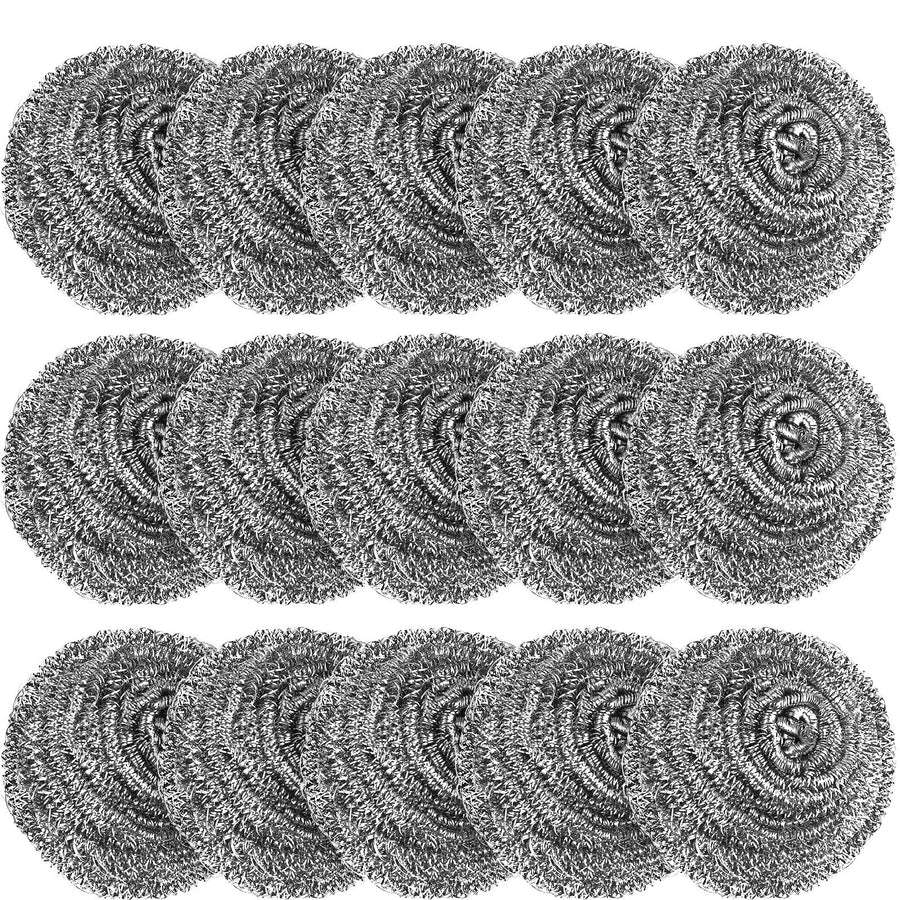 20 Pack Stainless Steel Scourers Metal Wire Cleaning Balls Heavy Duty Rust Resistant Non Scratch Pot Pan Cleaner Kitchen Washing Gadget