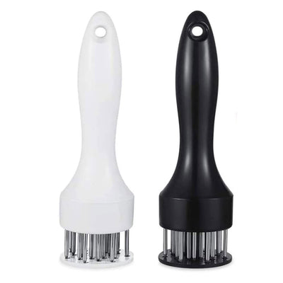 Black – 16 Needles Food-Grade Stainless Steel Meat Tenderizer, Household Manual Steak Tenderising Tool, Meat Piercing Breaker for BBQ Beef, Pork & Chicken