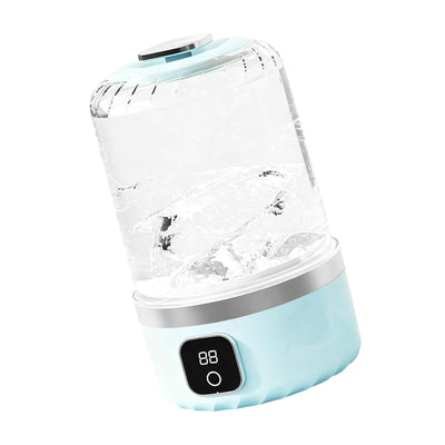Blue portable mini washing machine, suitable for underwear, socks, baby clothes - rechargeable cordless compact washing machine, suitable for small loads, travel and dormitory use - USB rechargeable home/apartment washing machine