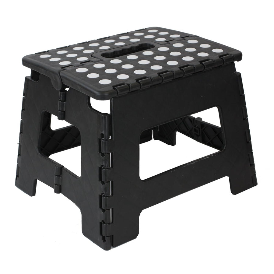 Black small thick anti slip folding stool for outdoor camping, portable folding stool for home use, multifunctional home leisure, Gaomaza