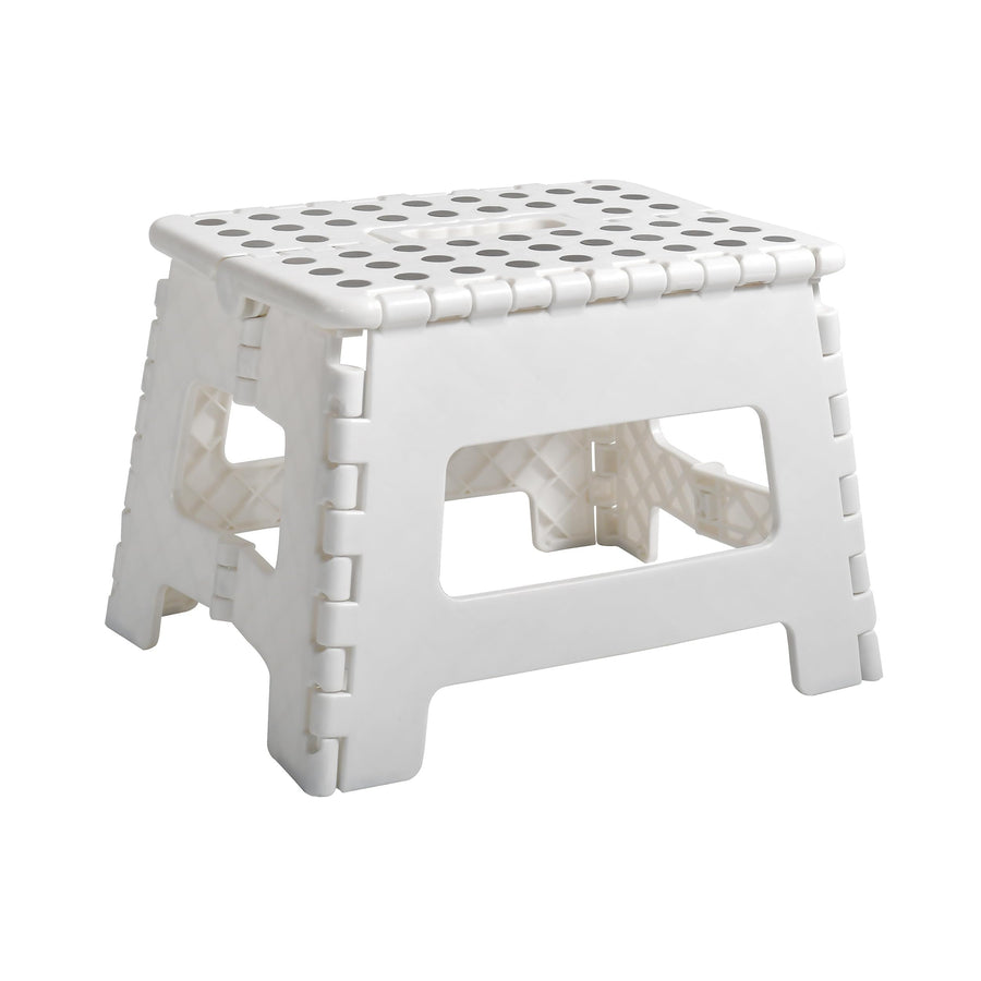 White Medium Thick Anti slip Folding Stool Outdoor Camping Portable Folding Stool Home Multi functional Home Leisure Gaomaza