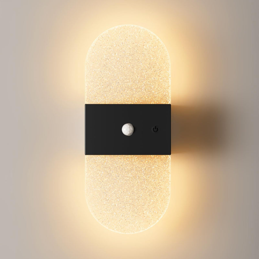 Rechargeable Motion Sensor Night Light, Wall Mounted LED Lamp with Magnetic Base, 3 Color Temperatures, 12 Hour Always-On Mode, 60 Day Sensing Mode, No Wiring Required (White Oval)