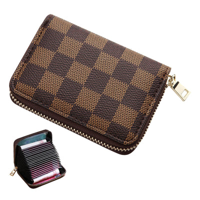 Coffee Anti-Magnetic Card Holder, Creative Multi-Slot Large Capacity Card Wallet, Storage for Bank Cards, ID, Driver Licence & Business Cards