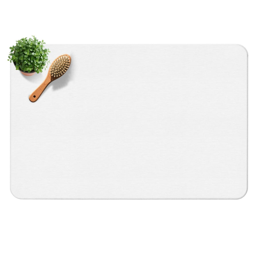 High-quality white pure cotton bathroom mat, ultra-soft, absorbent, quick-drying bathroom rug, non-slip, washable bathroom mat(40cm*30cm)