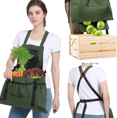2pcs Thick Canvas Apron - Army Green