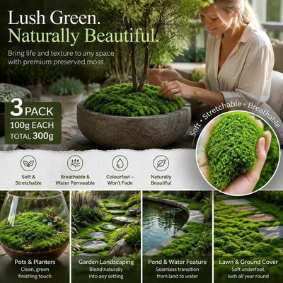 Light Green Faux Moss Micro Scene Material 3 Pack 100g
