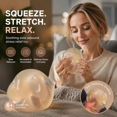 Soft Moldable Squishy Stress Relief Toy 6cm Coconut Oil Maltose, Calm Aussie Downtime
