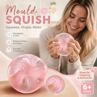 Gentle Moldable Squishy Stress Relief Toy 6cm Pink Maltose, Backyard Leisure