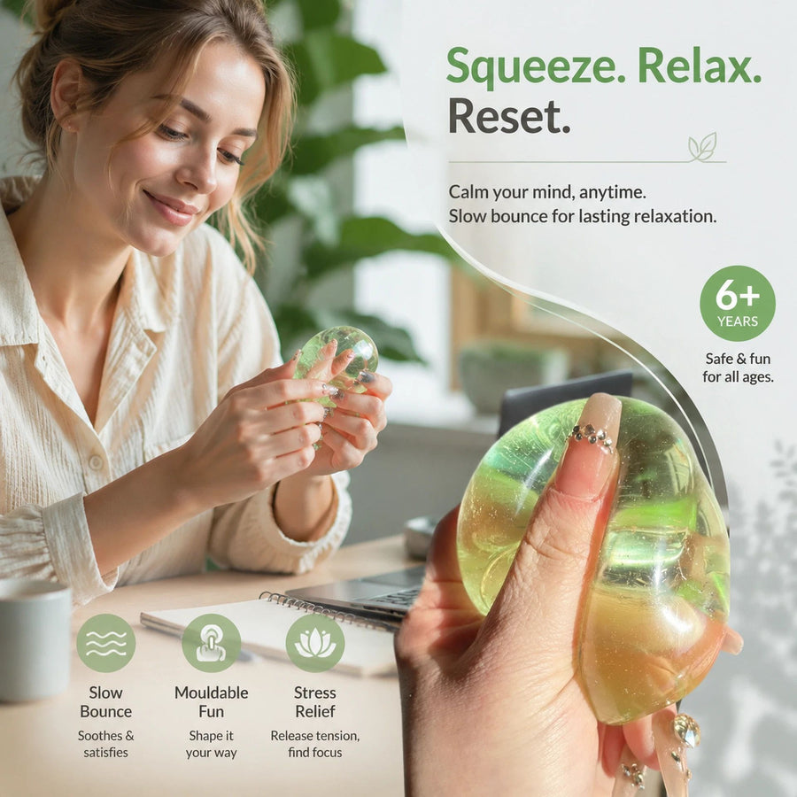 Fresh Grape Green Squishy, Tender Slow Rebound Sensory Toy 6cm 3 Pack