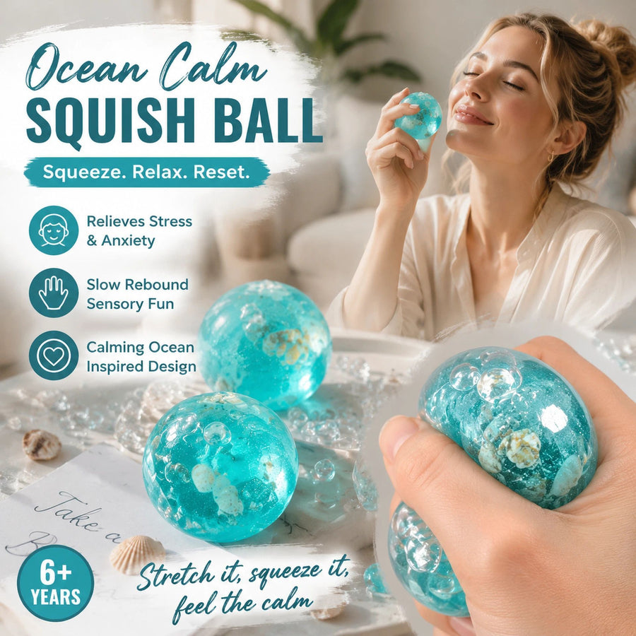 Cute Seashell Squishy, Portable Relax Toy For Outdoor Trip 6cm 3 Pack