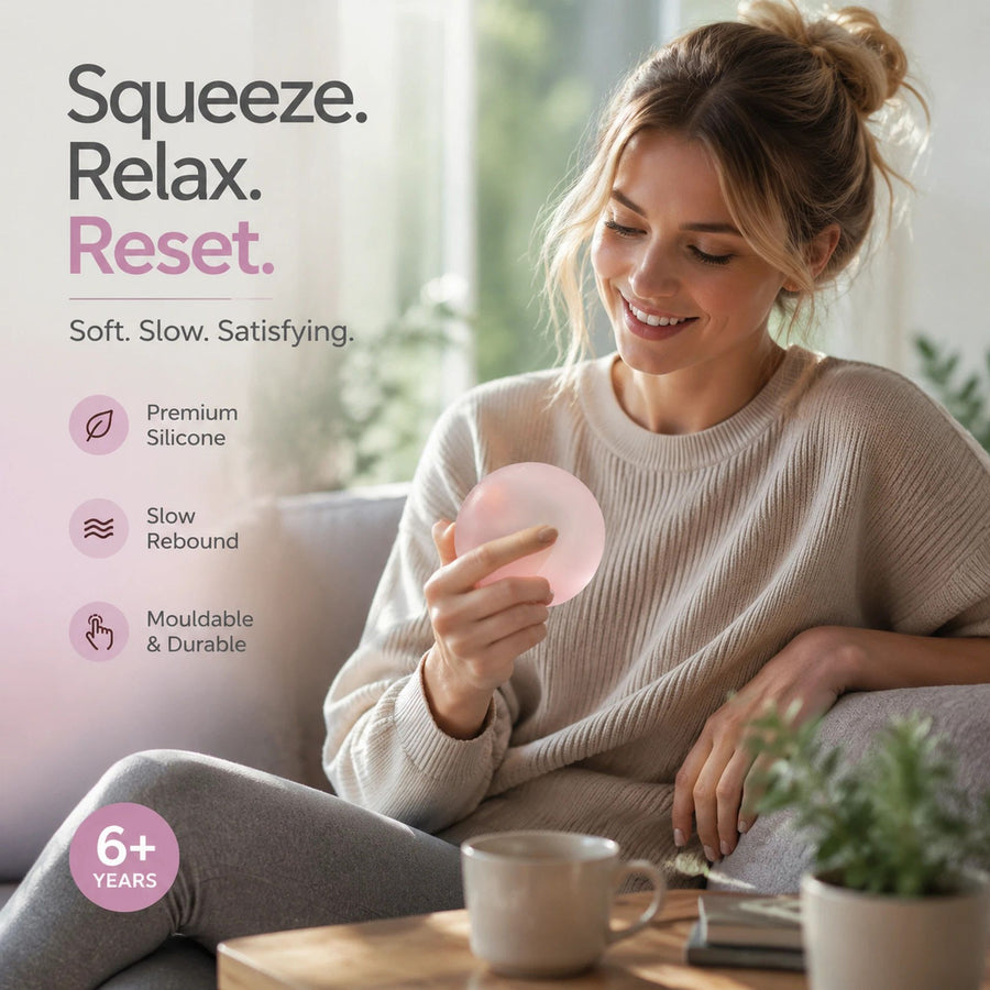 Sweet Dreamy Pink Squishy, Cozy Indoor Stress Release Toy 6cm 3 Pack