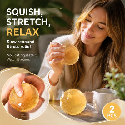 Creamy Coconut Yellow Maltose Squishy, Soothing Backyard Leisure Toy 6cm 2 Pack