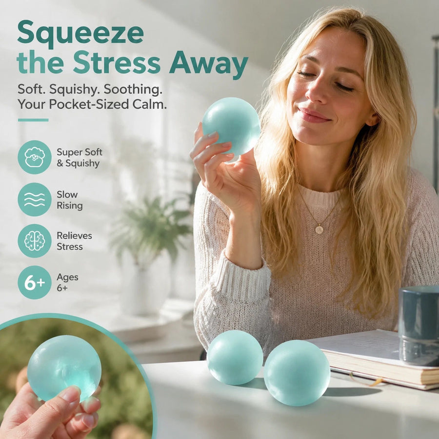 Matte Dreamy Blue Anti-Stress Squishy 6cm