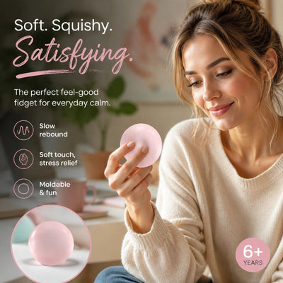 Matte Dreamy Pink Cozy Squishy Toy 6cm