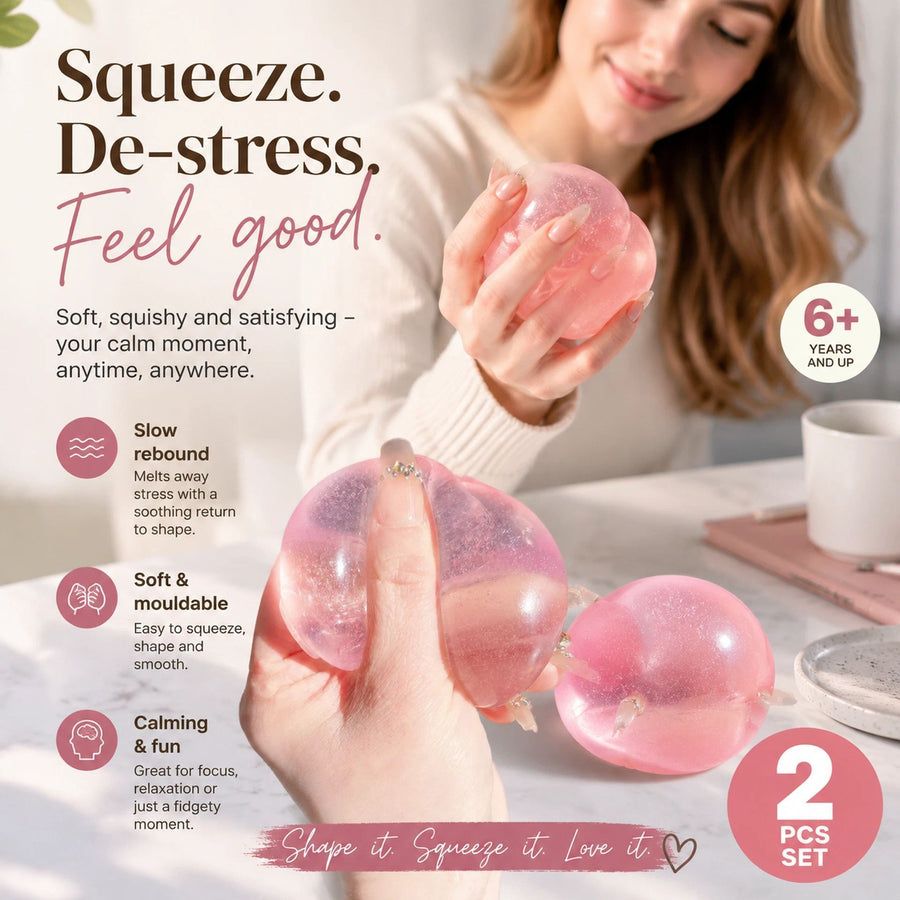 Baby Pink Soft Squishy 6cm 2 Pack