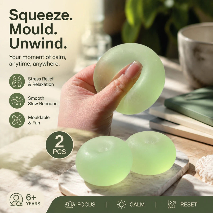 Matte Dreamy Green Squishy 6cm 2 Pack