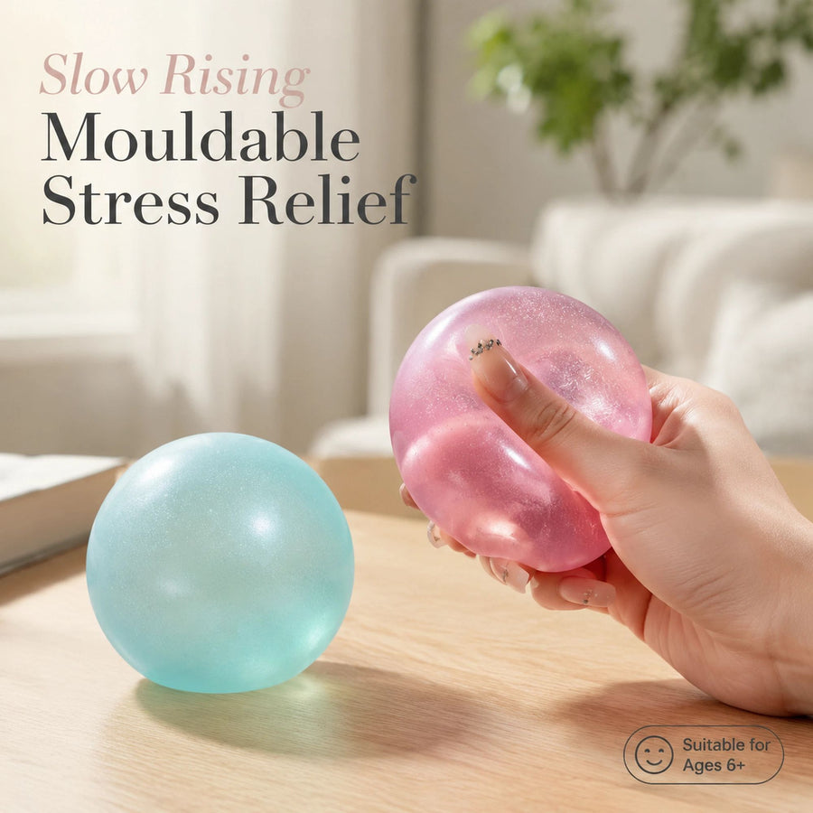 Mixed Baby Pink & Matte Dreamy Blue Squishy 6cm 2 Pack