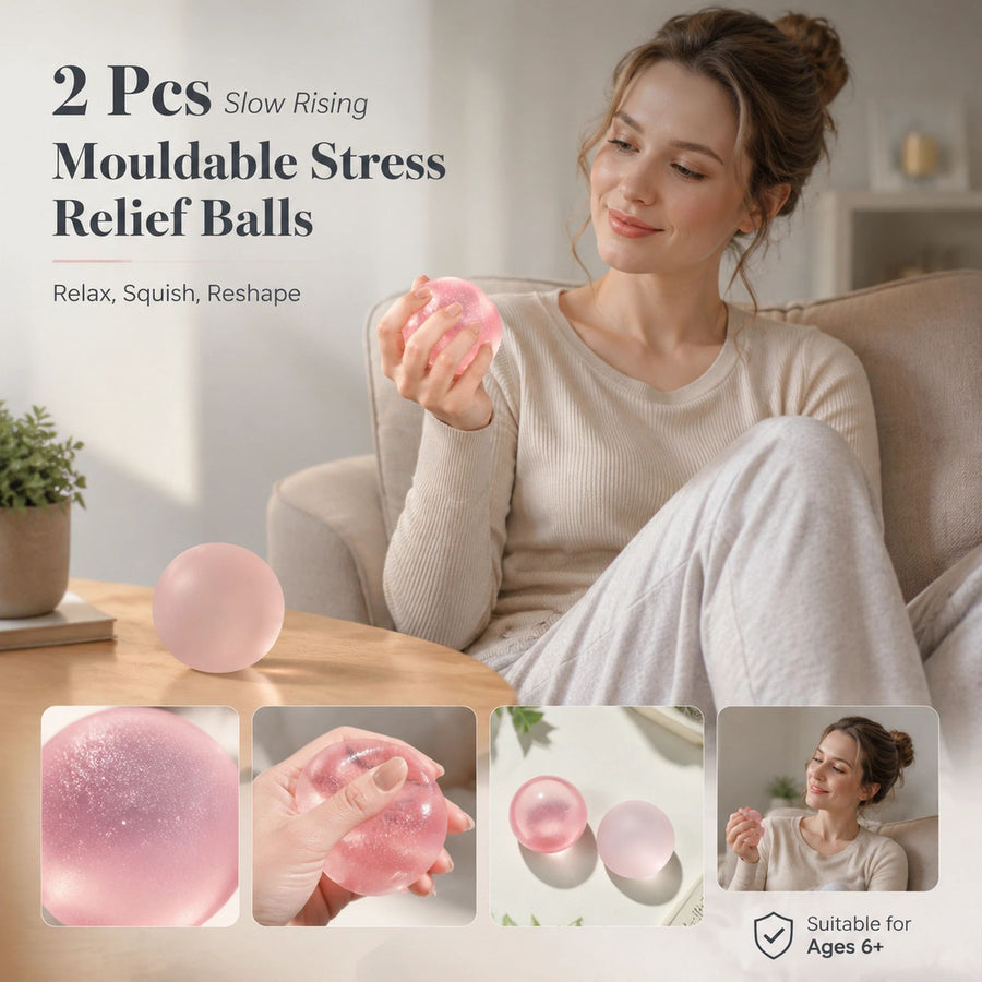 Mixed Baby Pink & Matte Dreamy Pink Squishy 6cm 2 Pack