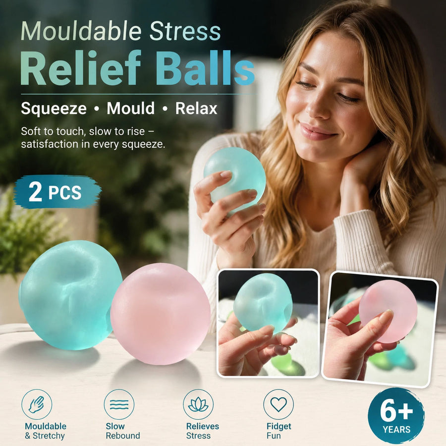 Mixed Matte Dreamy Blue & Pink Squishy 6cm 2 Pack