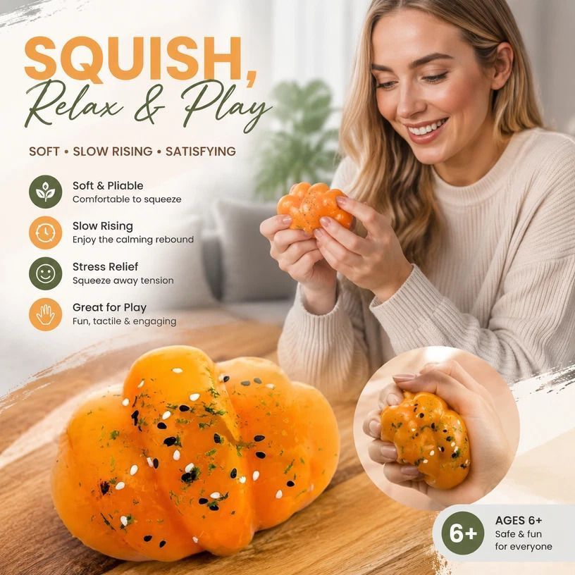 Creamy Soft Squishy Stress Reliever, Laid-Back Pastime – Yellow Pork Bun