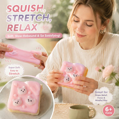 Mini Bear Cookie Squishy, Buttery Mud Feel For Lazy Patio Hours