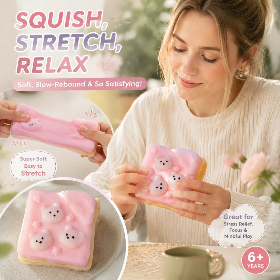 Mini Bear Cookie Squishy, Buttery Mud Feel For Lazy Patio Hours