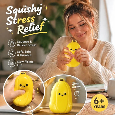 Sunny Yellow Banana Squishy, Creamy Mud Feel For Daily Unwinding