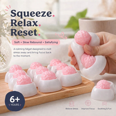 Sweet Strawberry Cream Stick Squishy, Gentle Squeeze For Stress Calm