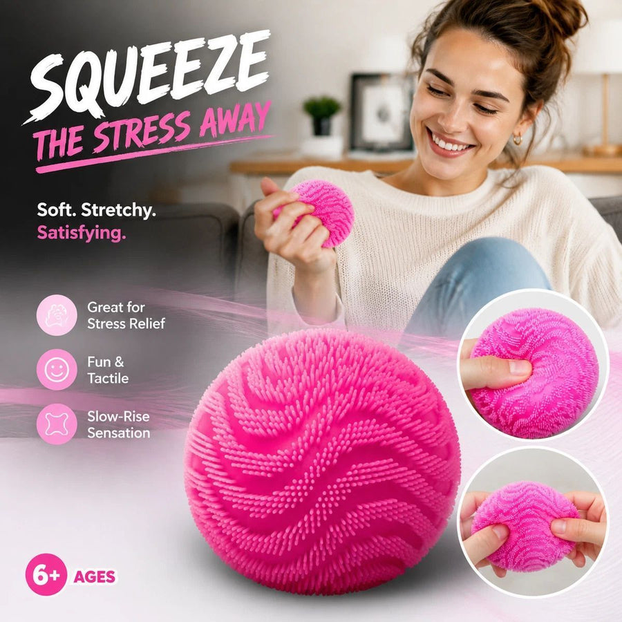 Soothing Spiky Ball Squishy, Pink
