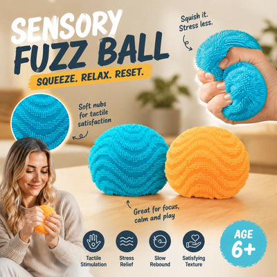 Sunny Duo Blue & Yellow Spiky Ball Squishy 2 Pack