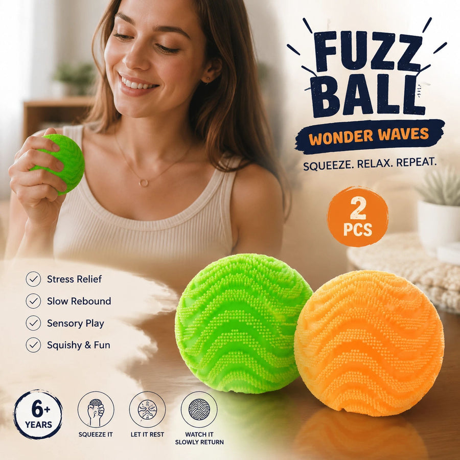 Balanced Duo Green & Yellow Spiky Ball Squishy 2 Pack