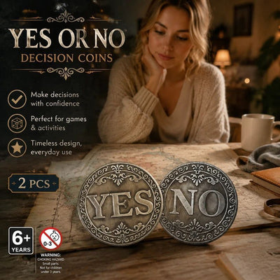 Heartwarming Vintage Decision Coin Replica, Ideal Festive Present, 2 Pack