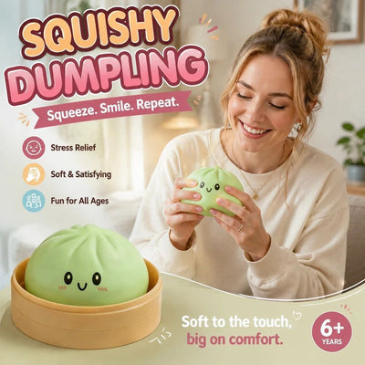 Stress Relief Giant Bun Squishy, Kids Gift, Plain Green