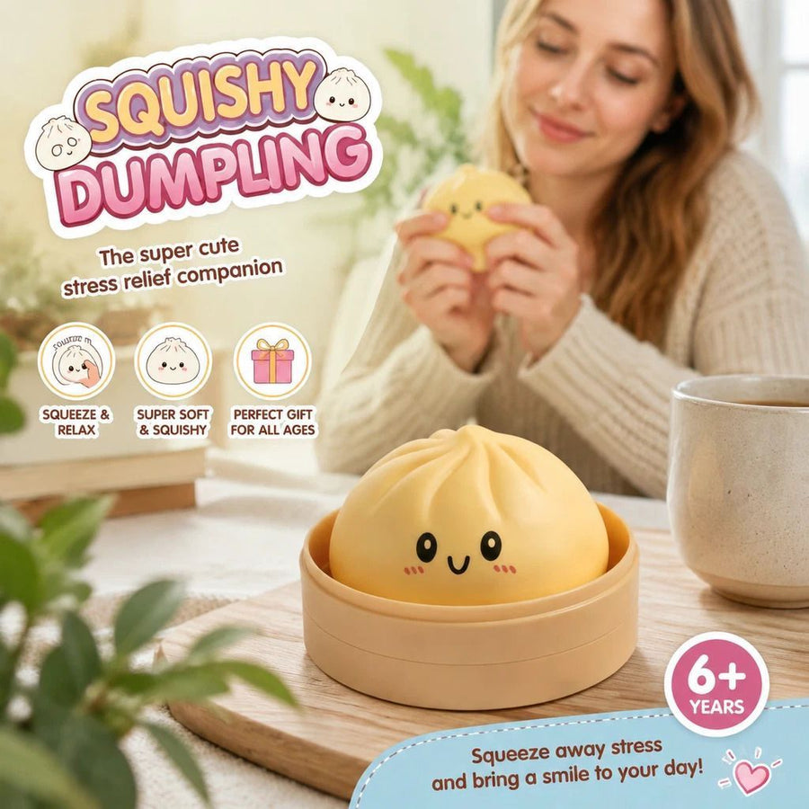 Stress Relief Giant Bun Squishy, Holiday Present, Plain Yellow