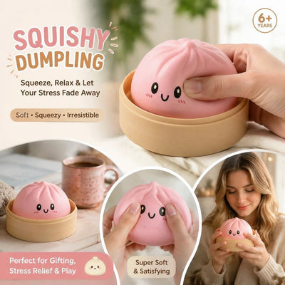 Stress Relief Giant Bun Squishy, Daily Gift, Plain Pink