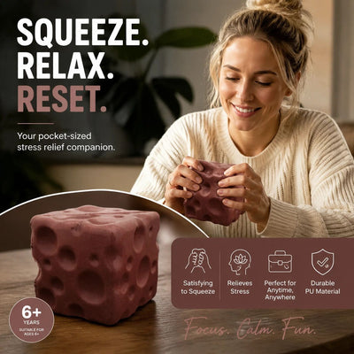 Ultra Soft Slow Rebound Stress Relief Toy, Chocolate Cheese