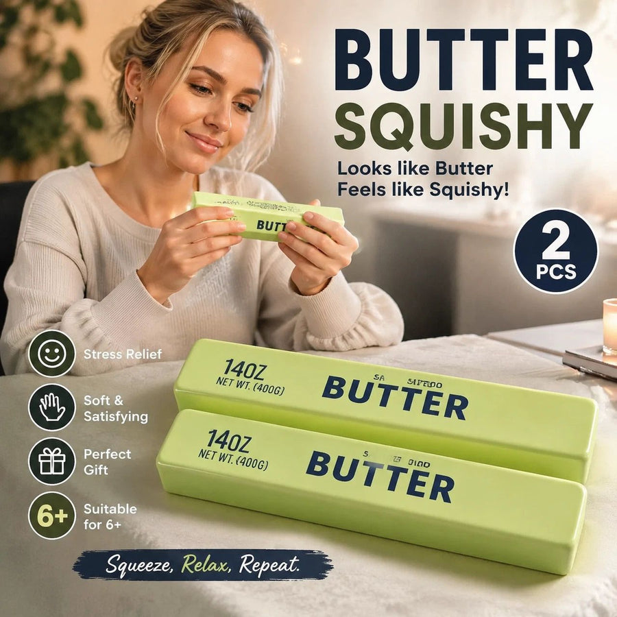 Matcha Butter Stick 23cm Stress Relief Toy 2 Pack, Birthday Gift